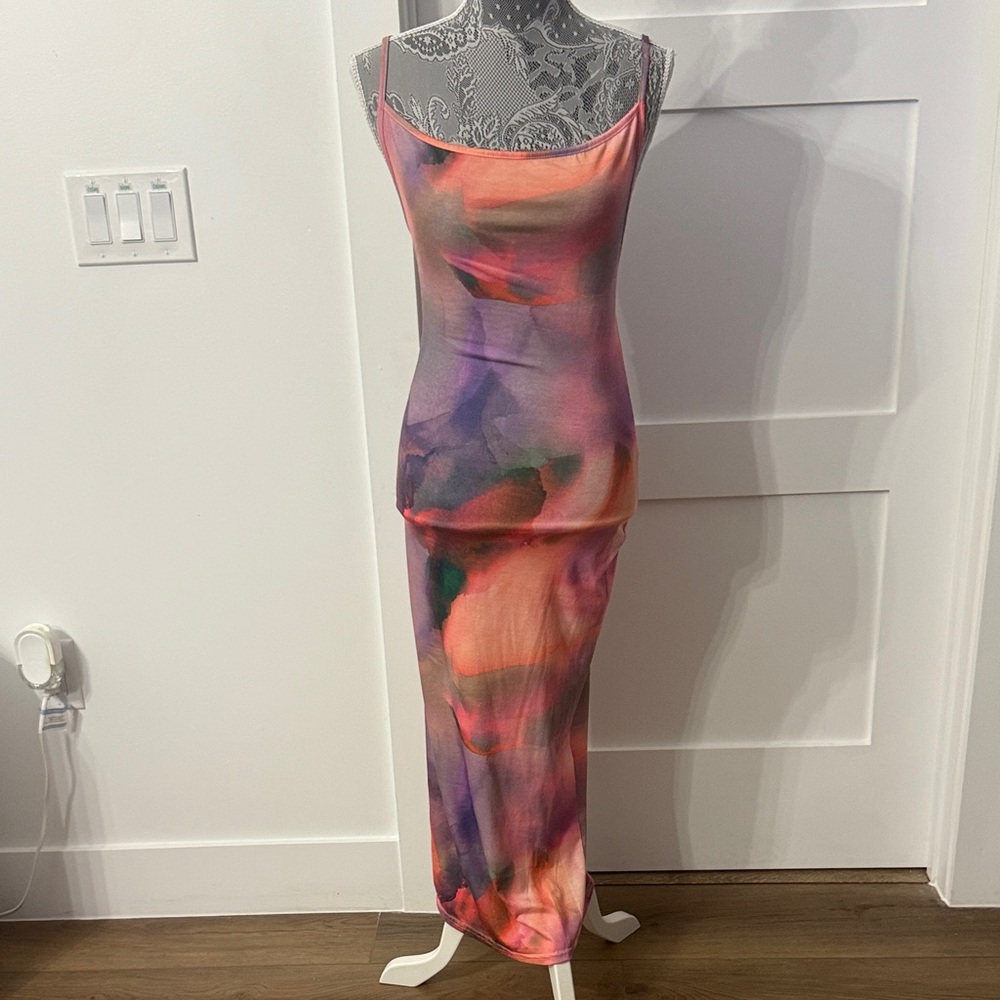 PrettyLittleThing Multicolor Maxi Dress